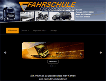 Tablet Screenshot of fahrschule-freudenberg.info